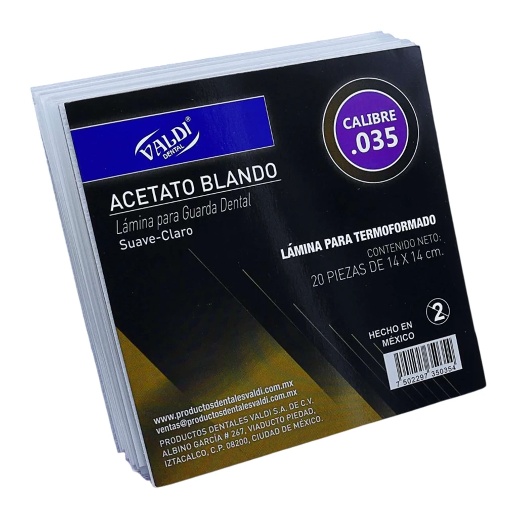 Acetato Blando Transparente 5" x 5"